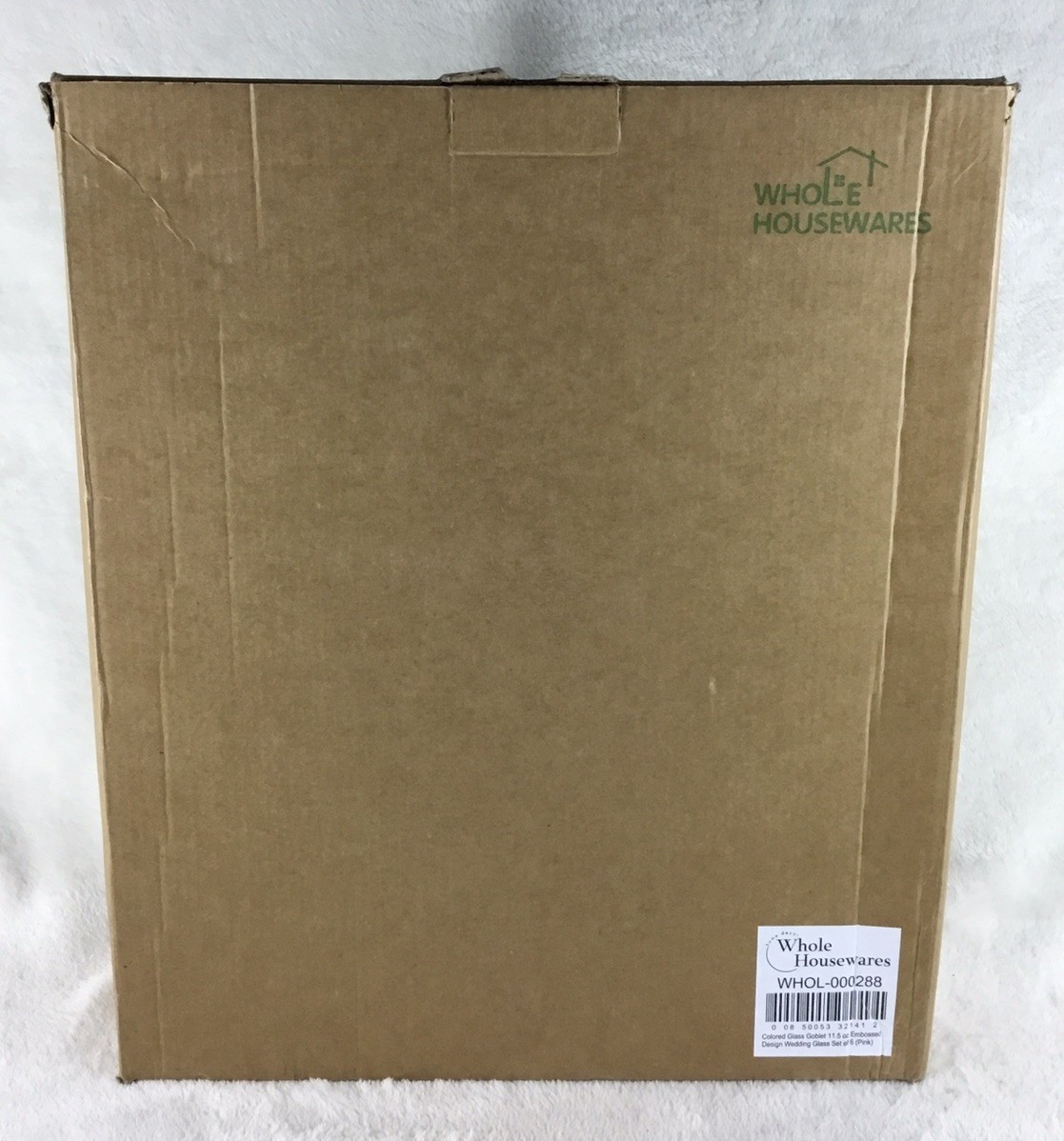 Whole Housewares Pink Coloured Glass Goblets Set of 6 Vintage 11.5 oz New!