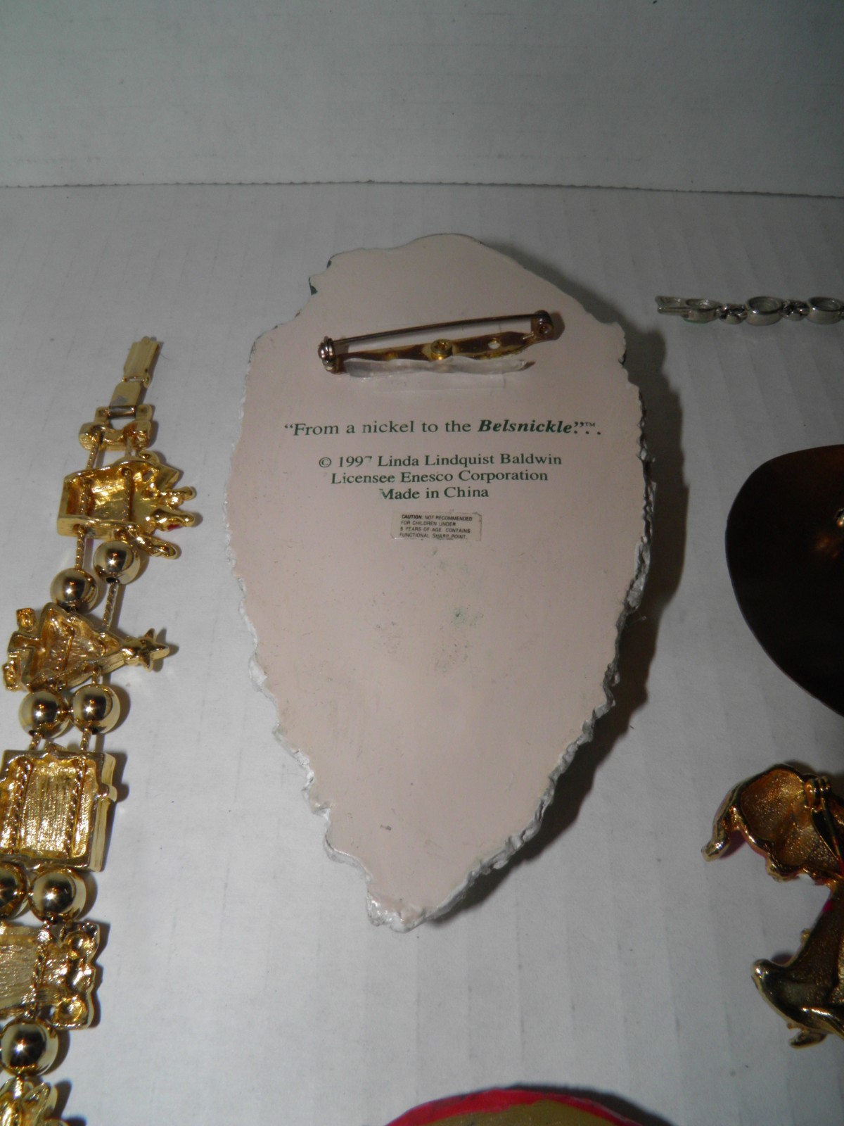 Jewelry Lot of 17 Items Christmas Wildlife Brooches Bracelets For Wear or Crafts