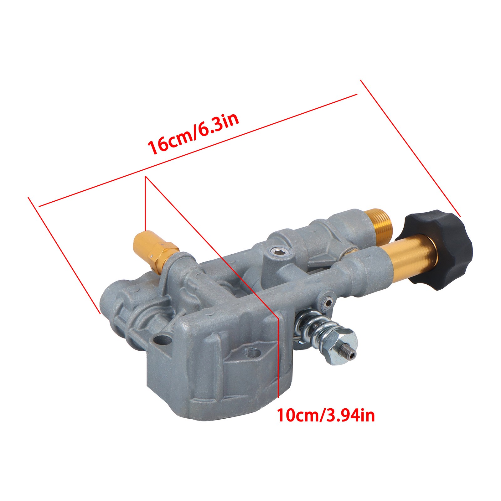 Pressure Washer Pump Manifold Kit 7108366 With Mounting Bolt Washer Pump Sliver