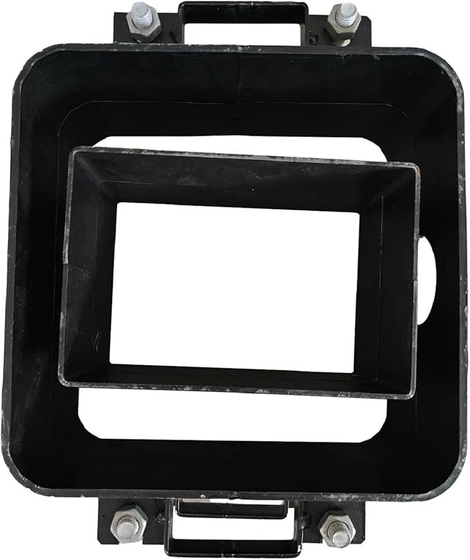 2-Part LSMIITTH Iron Large Flask Mold Frame for Sand Casting Big Jelwery Making