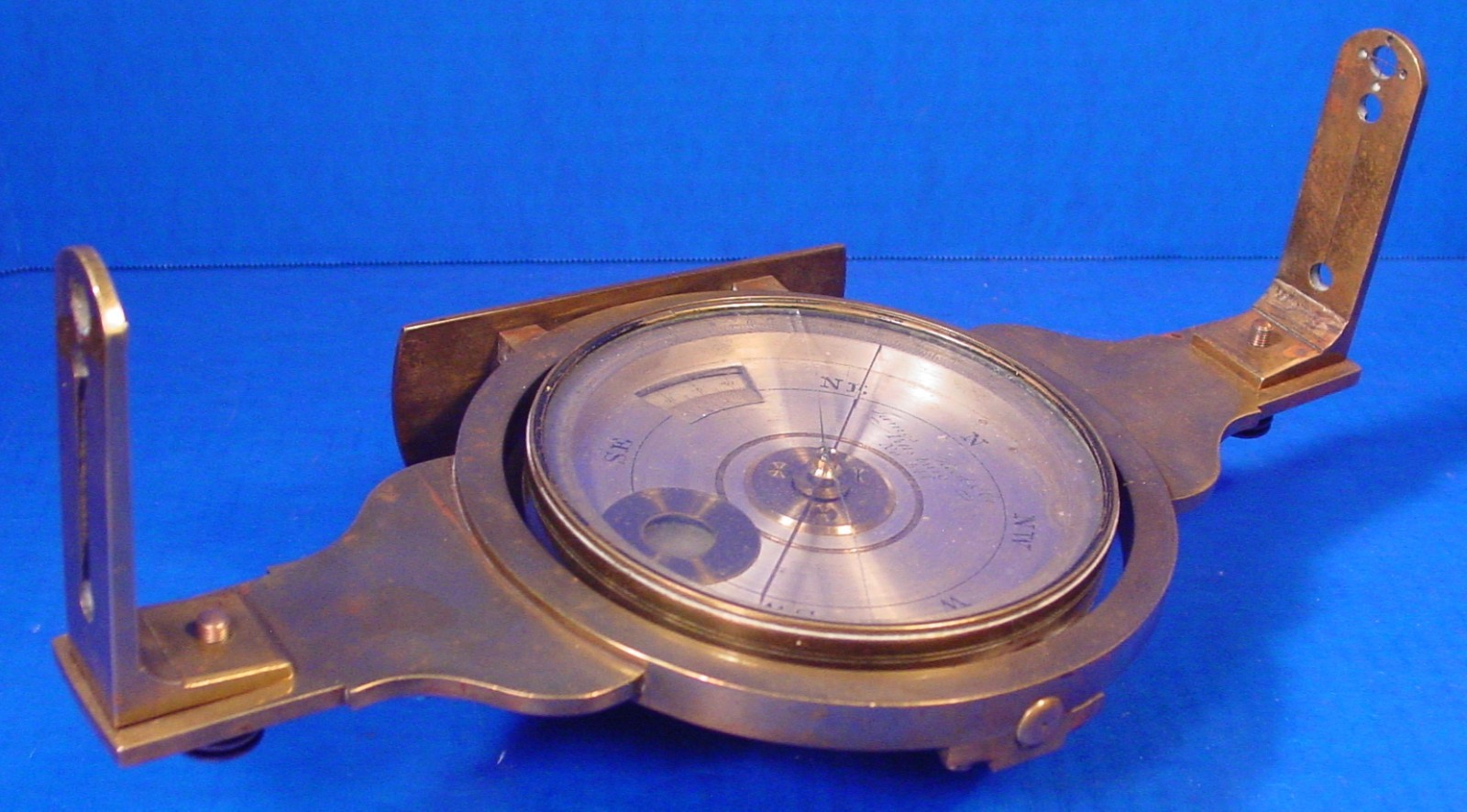 1870 James Reed Gimballed Mining Compass - RARE American Compass