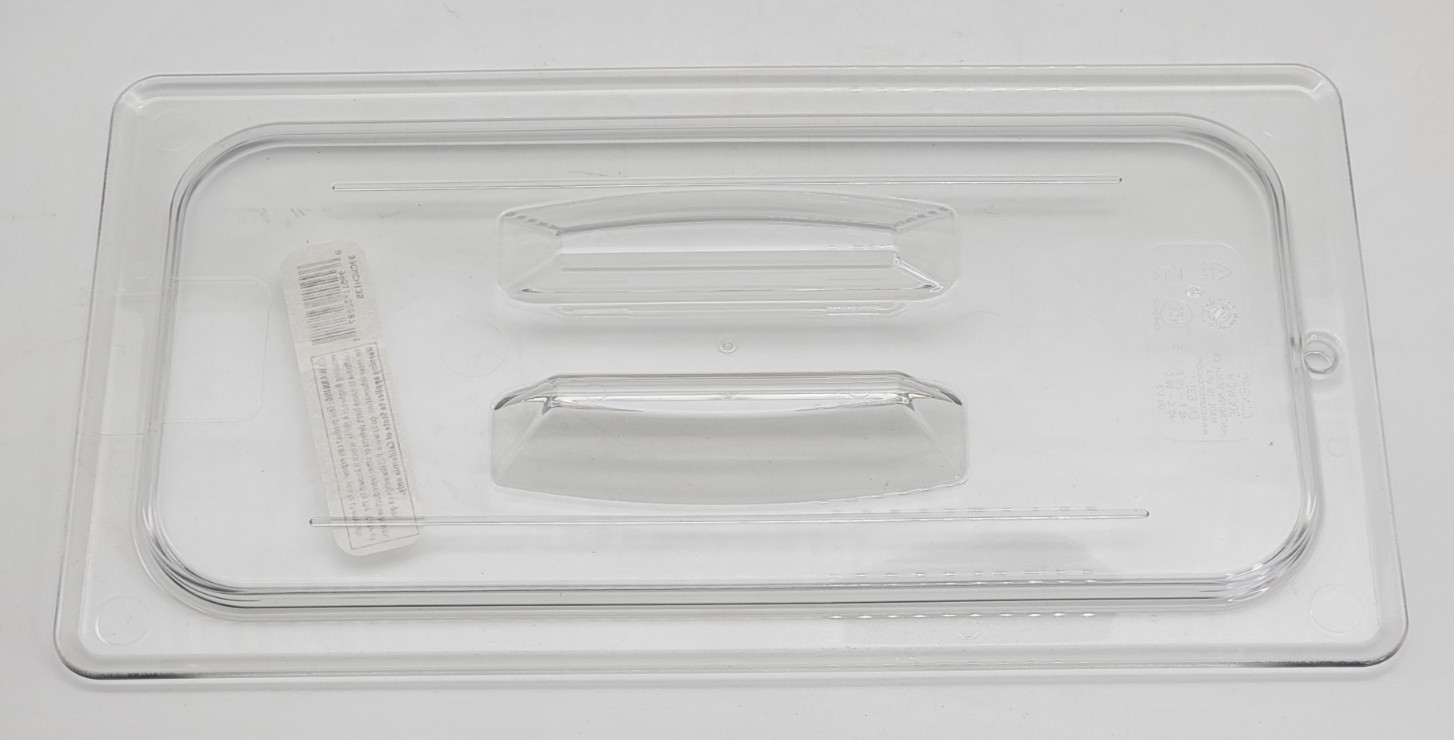 (6 Pack) Cambro CA30CWCH135 Food Pan Lid 1/3 Third Size Clear with Handle