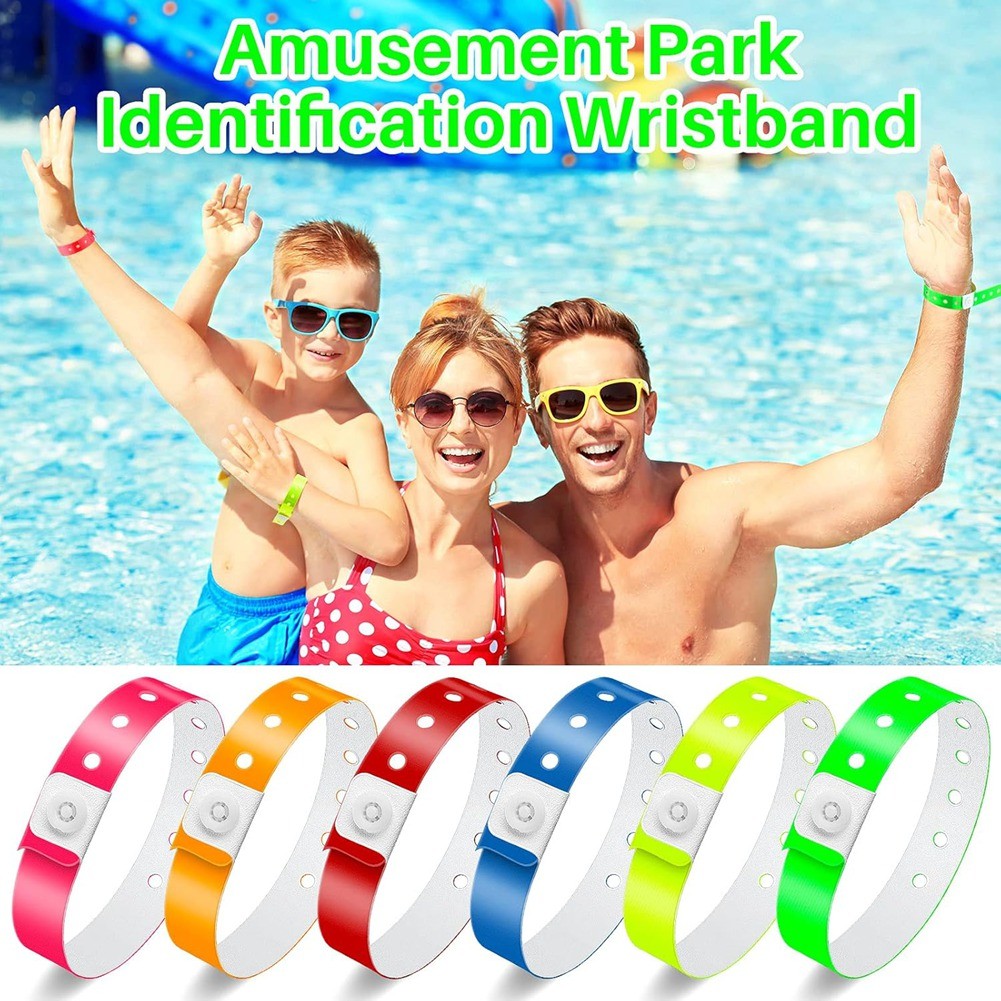 48pcs Vinyl Wristbands Plastic Event Wristbands Wristbands for Events9366