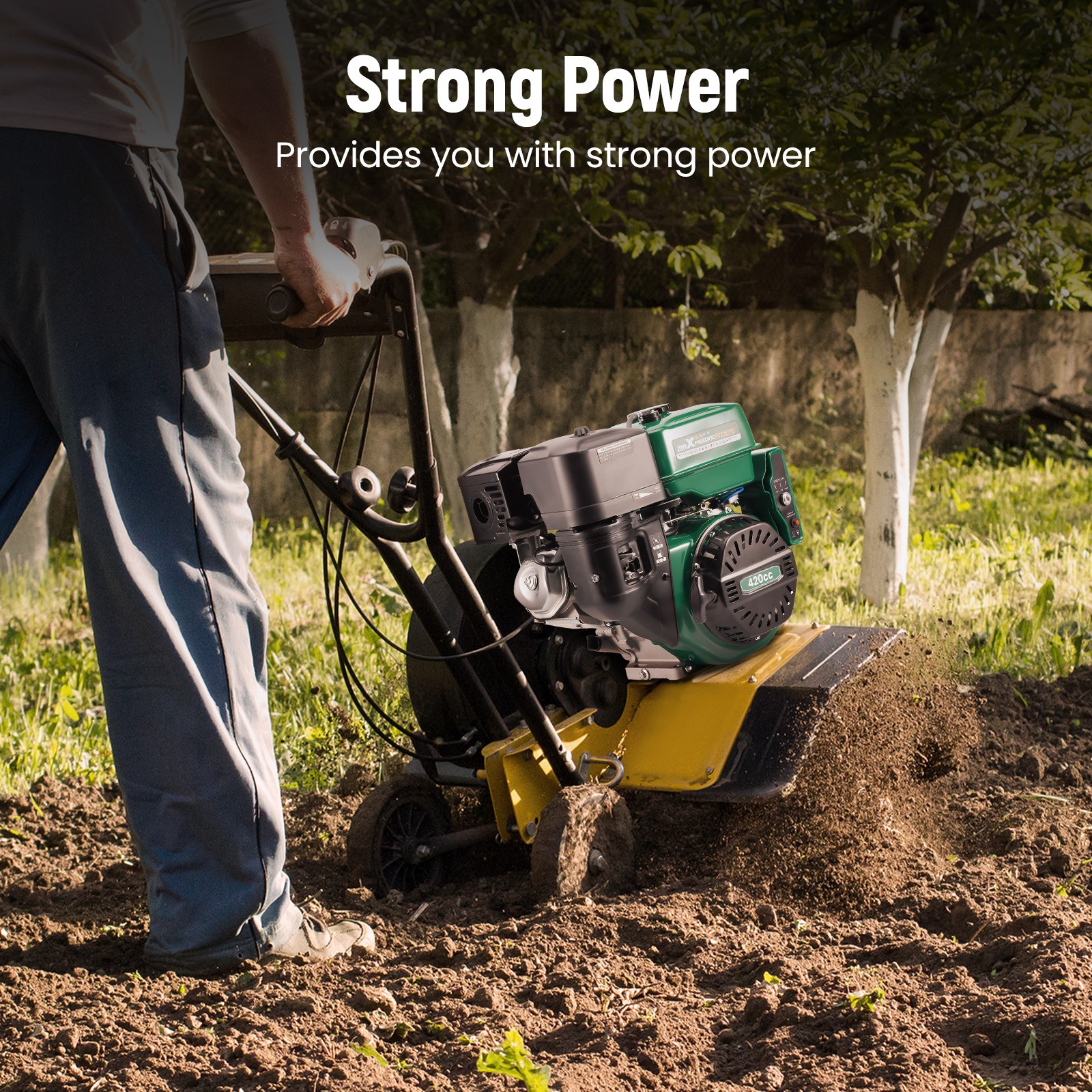 Engine OHV Horizontal Gas Engine Motor 420cc 15HP Electric Start Water Pumps