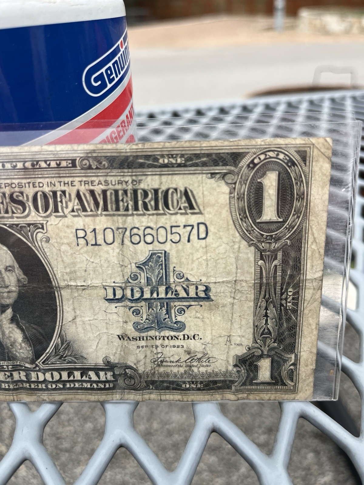 1923 $1 ONE DOLLAR “HORSE BLANKET” SILVER CERTIFICATE LARGE SIZE NOTE Blue Seal