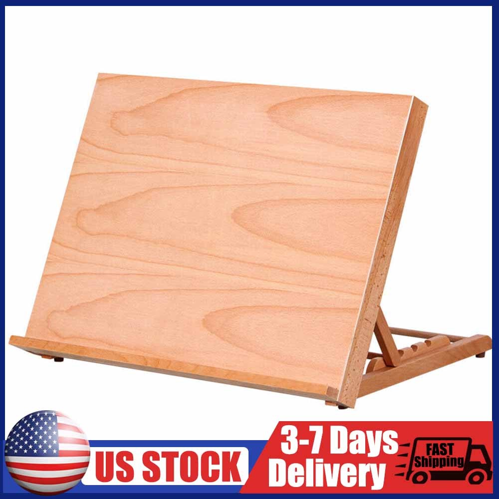 New Wood Adjustable Tabletop Desk Artist Easel Drawing Board Art Sketching Board