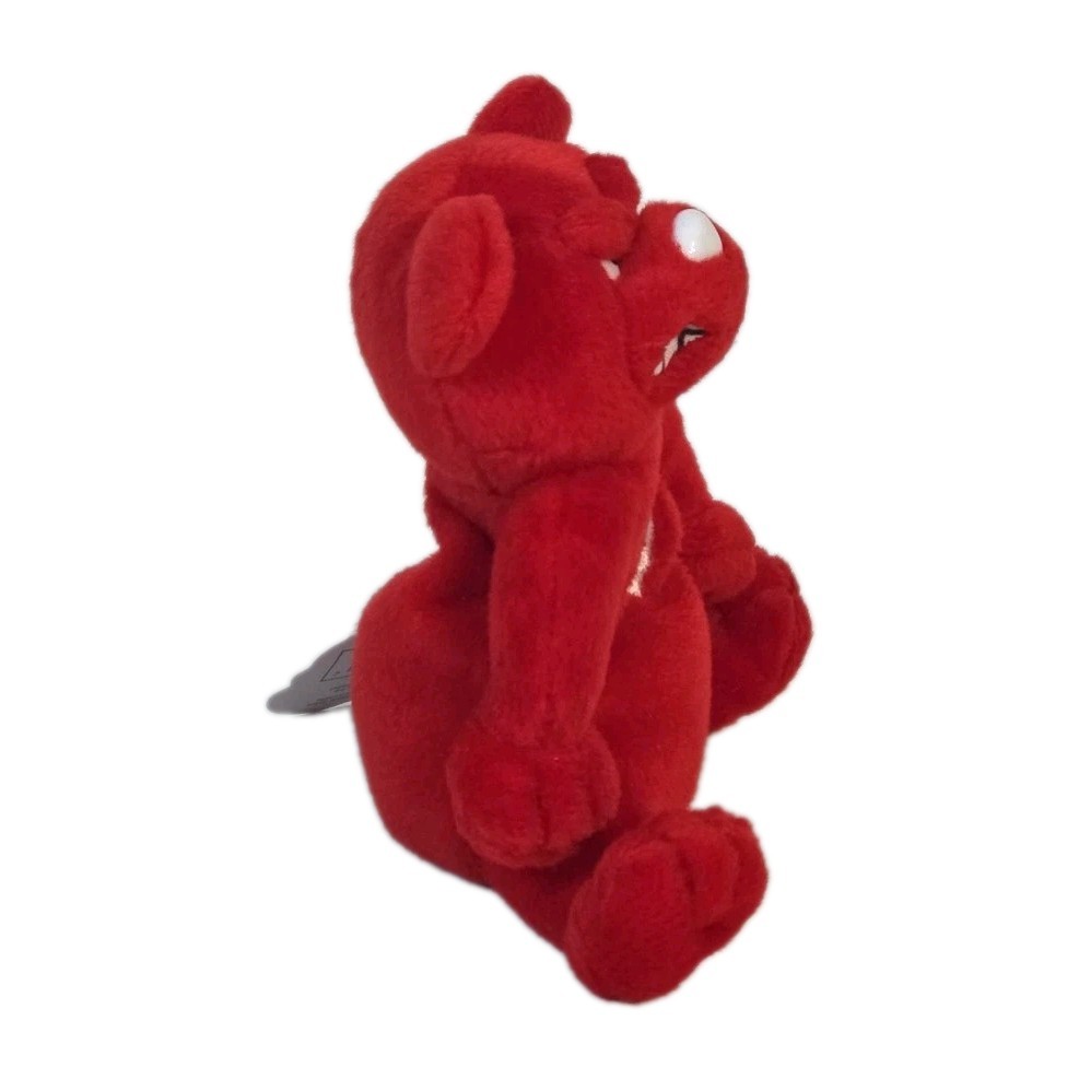 Idea Factory 1999 Meanies Valentines Red Heartless Bear Bean Bag Plush LE 7500