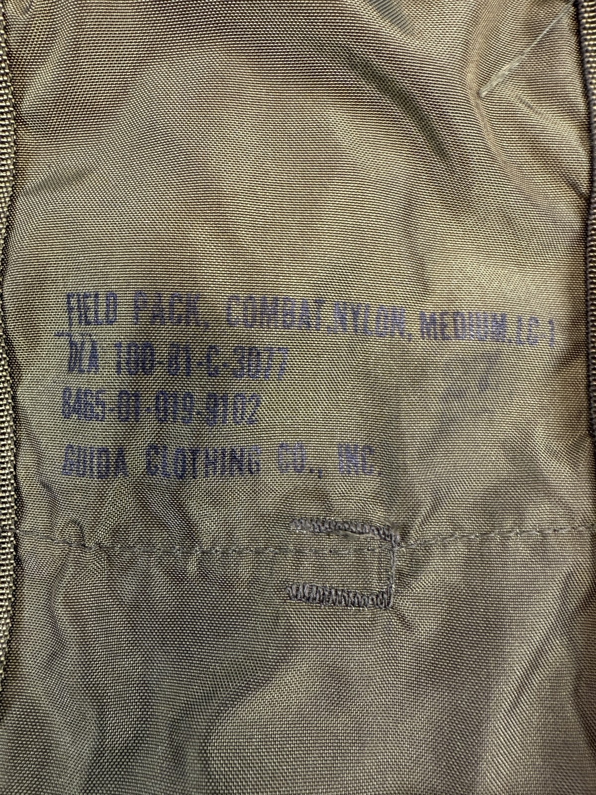 Vintage US Military ALICE Field Pack Medium Nylon Combat Backpack Army OD Green