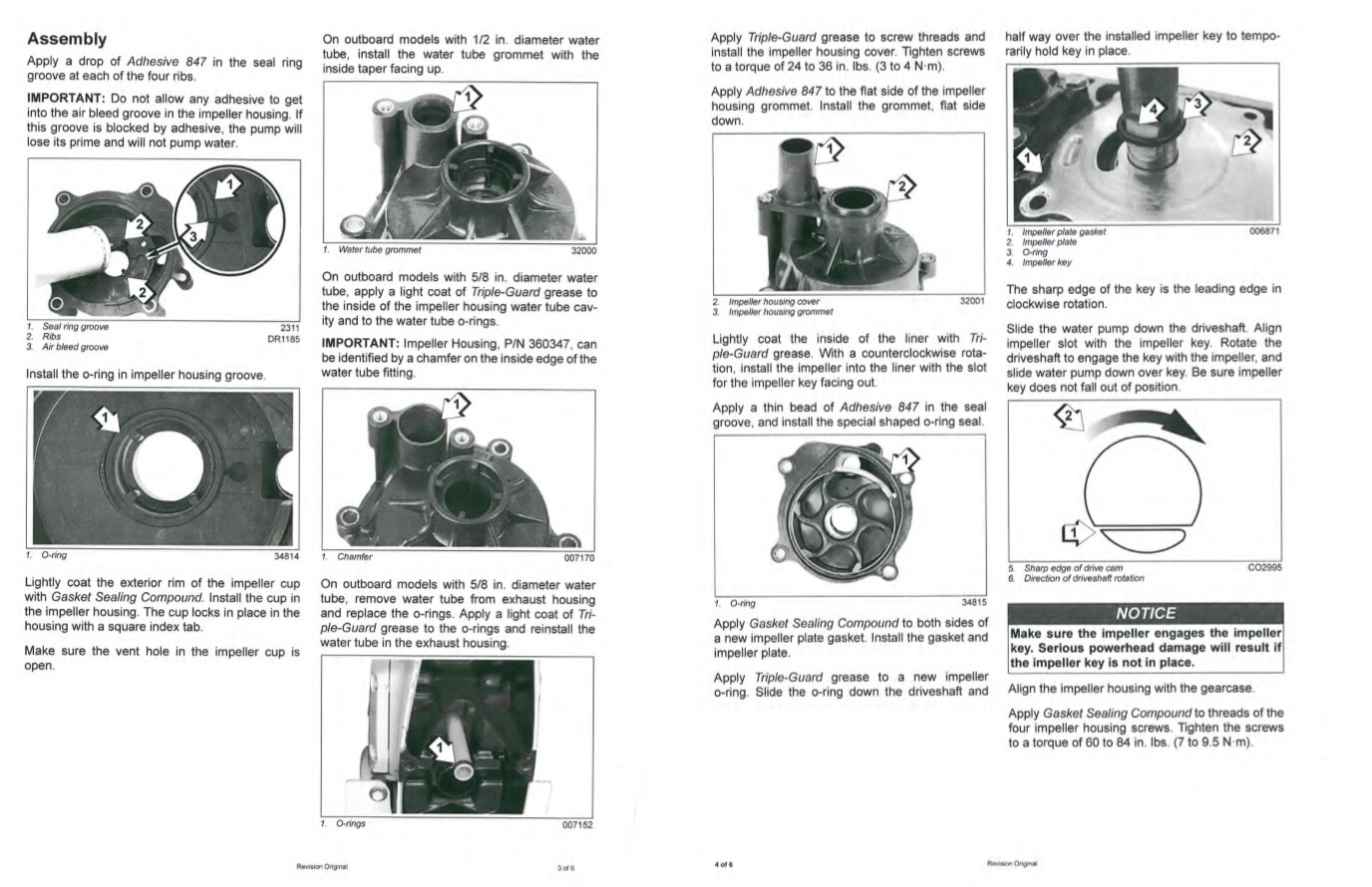 New Johnson Evinrude OEM Outboard Water Pump Kit 5001595 w Housing BRP/OMC