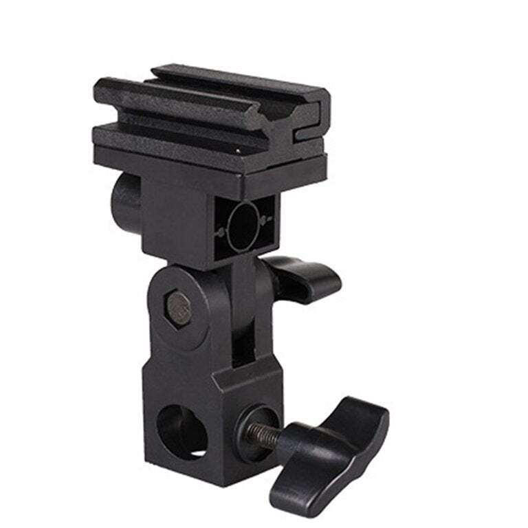 LS [2-Pack] Bracket Umbrella Holder Flash Hot Shoe Mount Adapter Light Stand