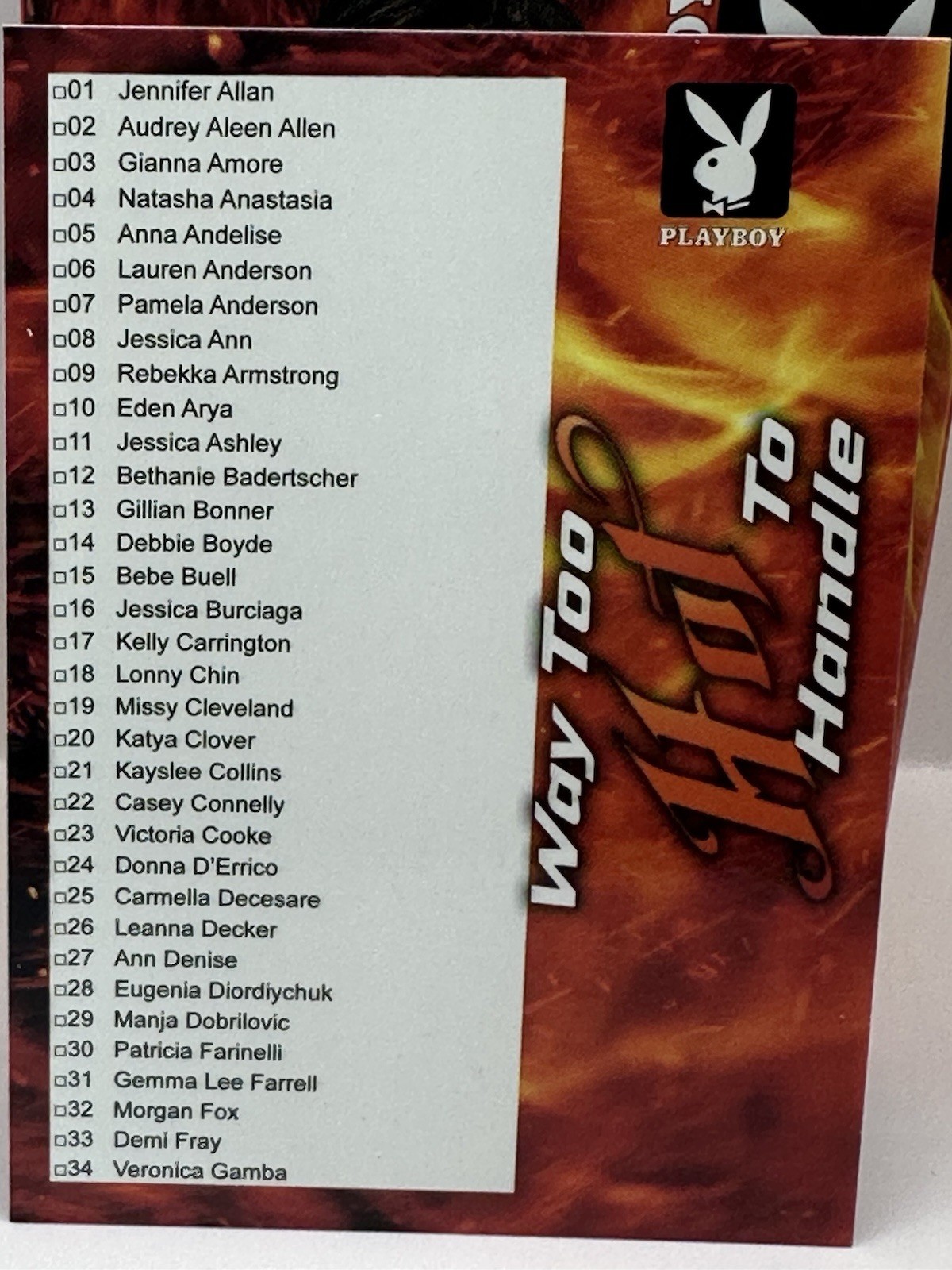 Playboy🐇Centerfold Collectors Cards "Way Too Hot 🔥to Handle" Choose A Playmate