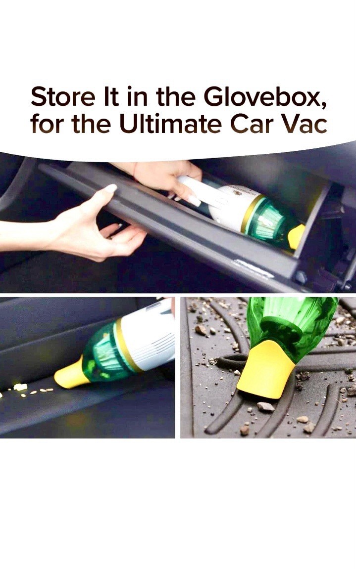 HORSEPOWER Duck Compact Cordless Bagless Vacuum, Gold Edition, Ultra-Powerful.