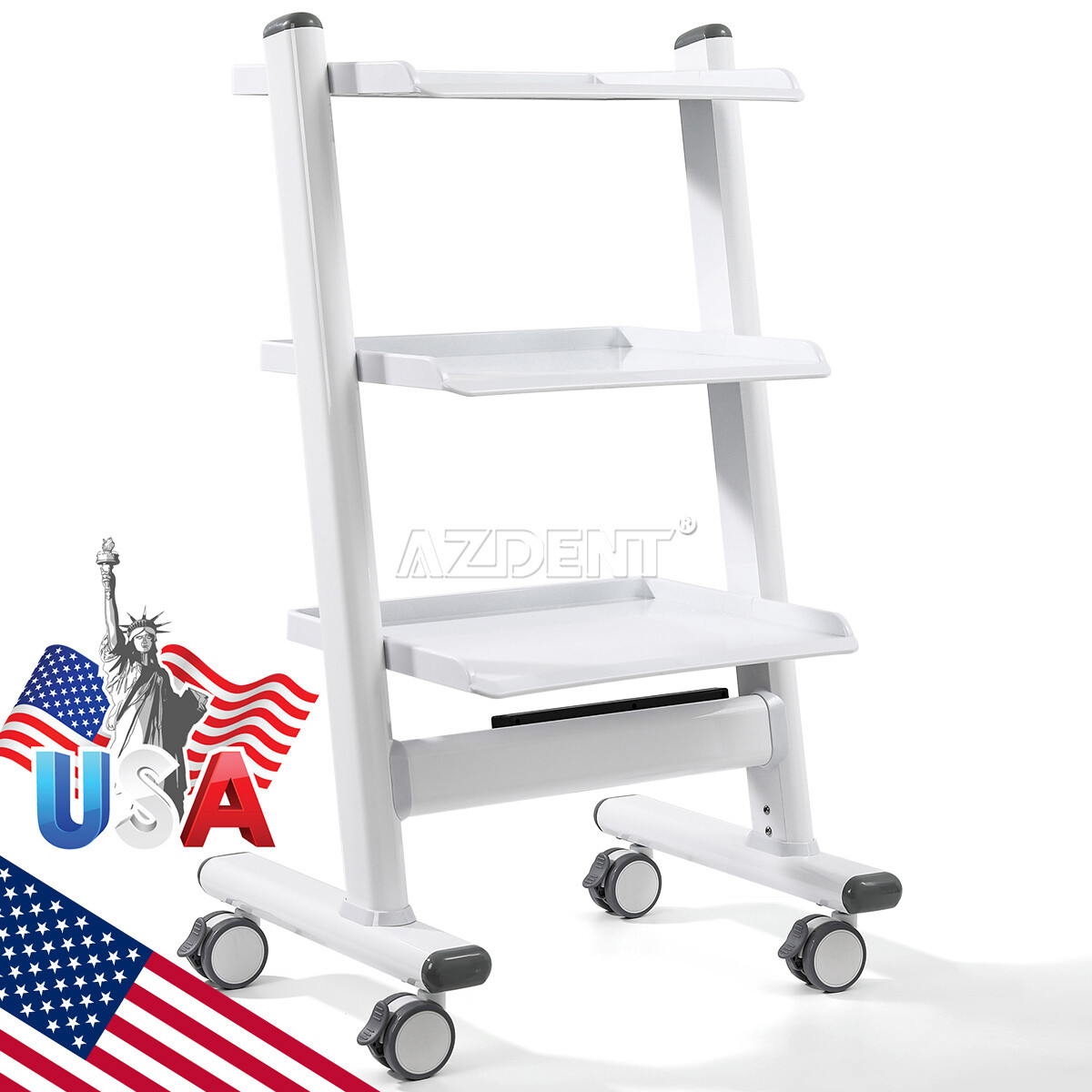 Dental Medical Cart Mobile Storage Cabinet with 3/4/5 Drawer Wheels/Trolley Cart