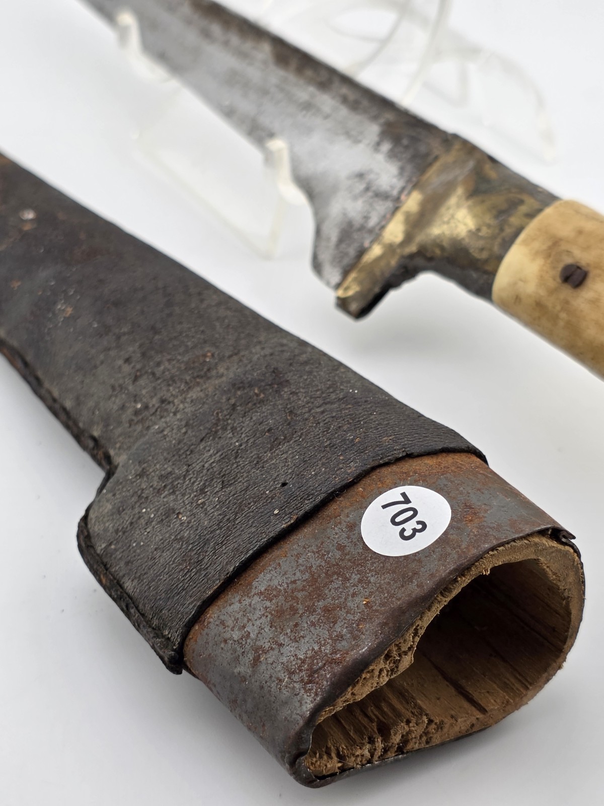 Original Victorian Afghan Khyber Pass Chura Dagger with Scabbard circa 1840