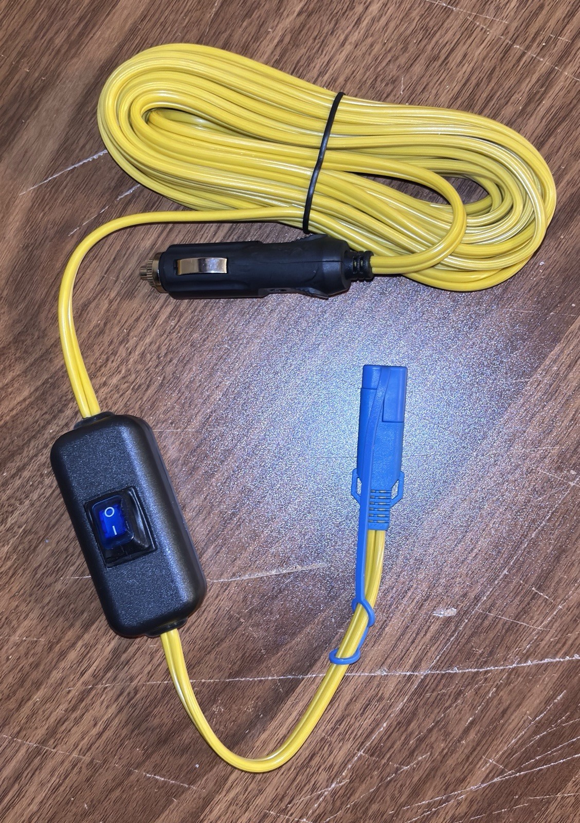 NEW 12V Cigarette Lighter Jumper Cables w/ On/ Off Switch For Water Pump