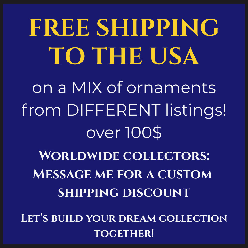 Vintage glass Christmas Ornament animals decoration soviet USSR