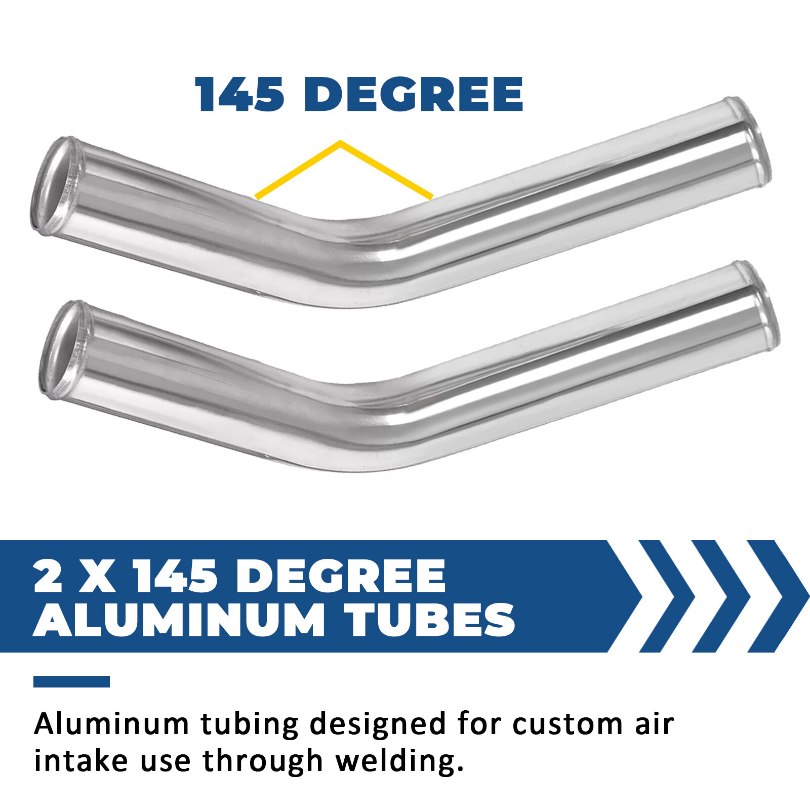 2.5 Inch 64mm Aluminum Universal Intercooler Turbo Piping Pipe Kit+Blk Red Hose