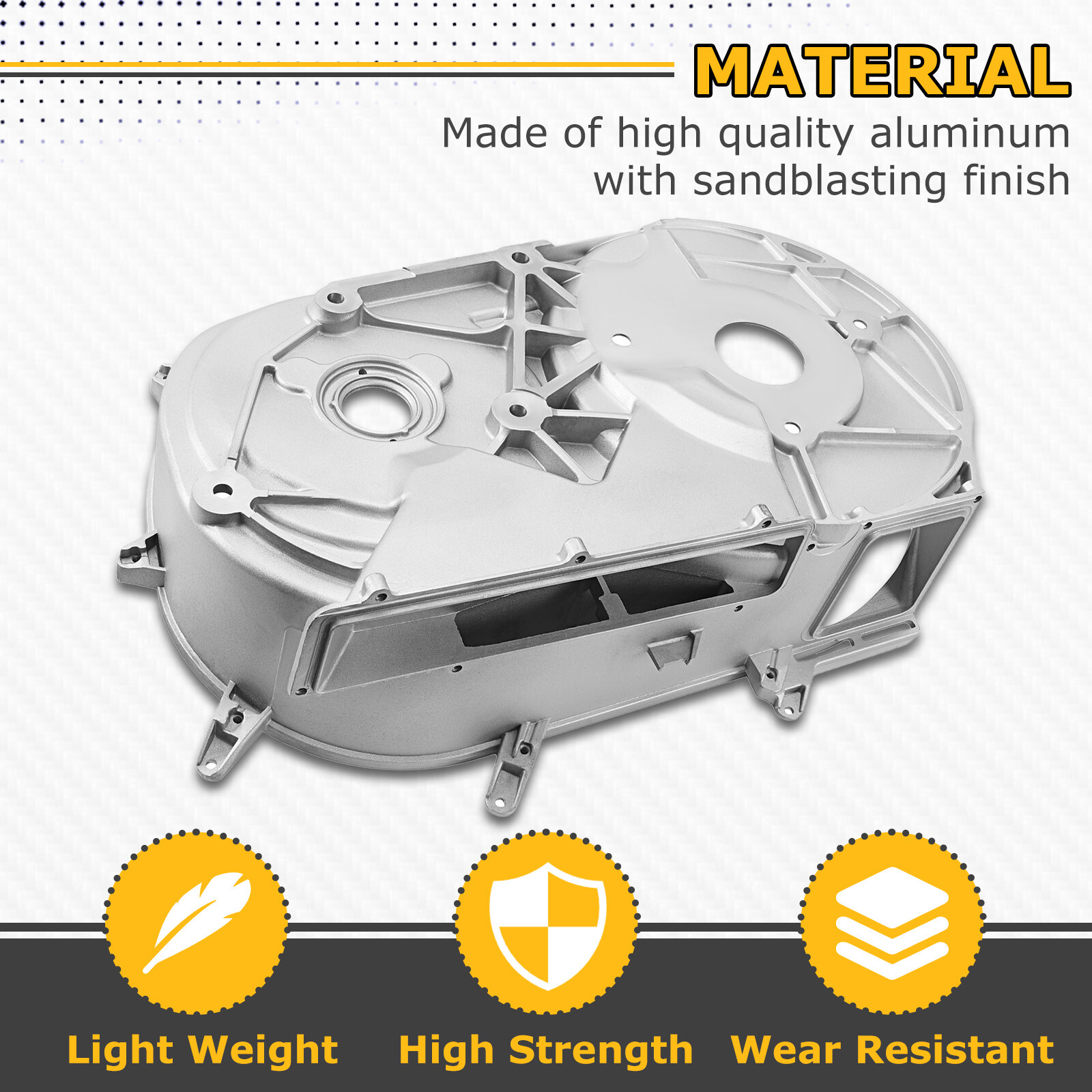 Inner Clutch Cover Aluminium For Polaris RZR Turbo S 2019 2020 2021 #5142589