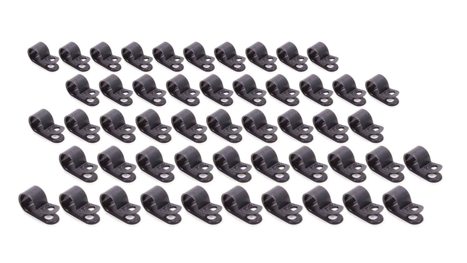 Allstar ALL18312-50, Set of 50 Black Nylon Nylon Line Clamps 3/8In 50Pk Performa