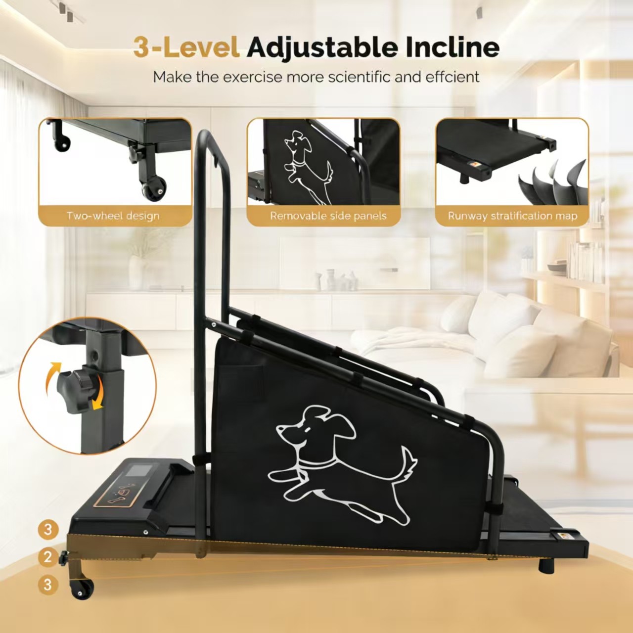 Dog Pacer Treadmill Electric Remote Control Healthy Fitness Run Walk Medium Dogs