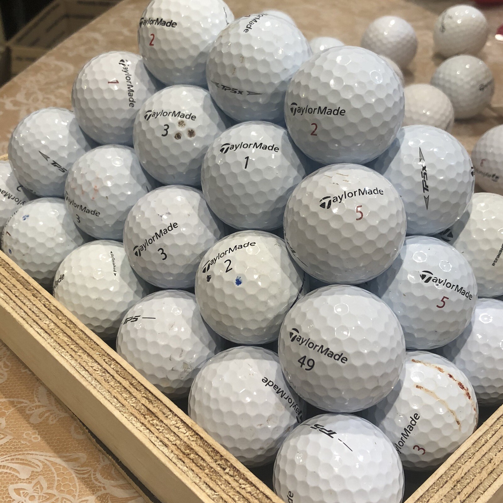 36 TaylorMade TP5 / TP5X AAA Used Golf Balls 3A- FREE SHIPPING