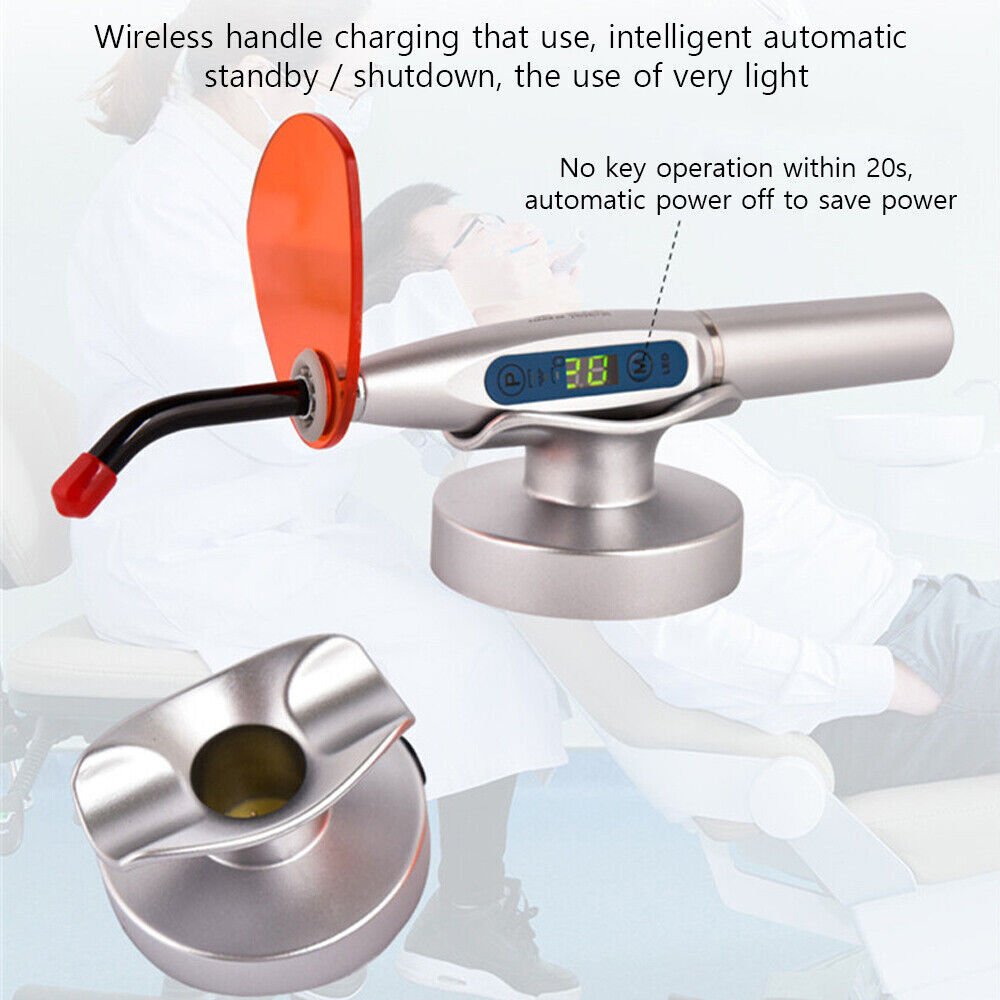 Dental Wireless Cordless LED Cure Curing Light Lamp 2000mw 5W Tool Resin Cure US