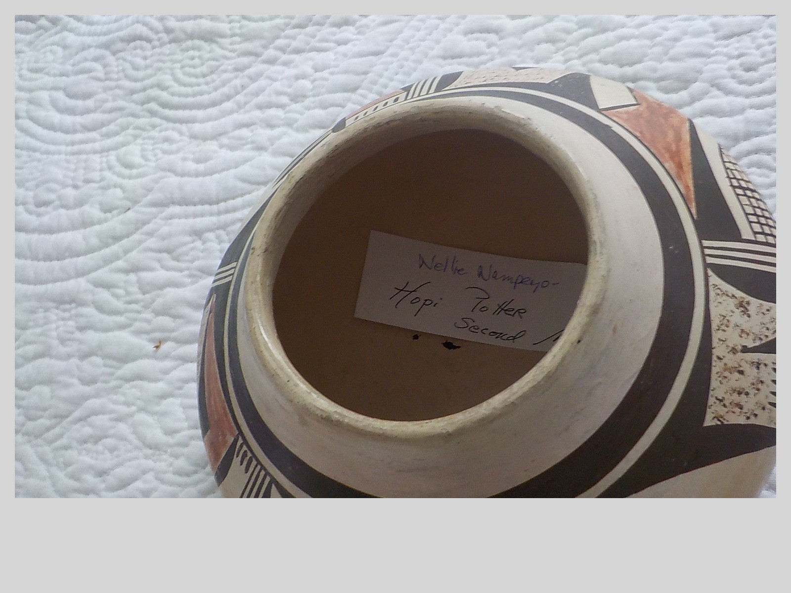 Nampeyo Of Hano painted by Nellie Nampeyo 1930s Hopi pottery bowl 6.75" x 4"