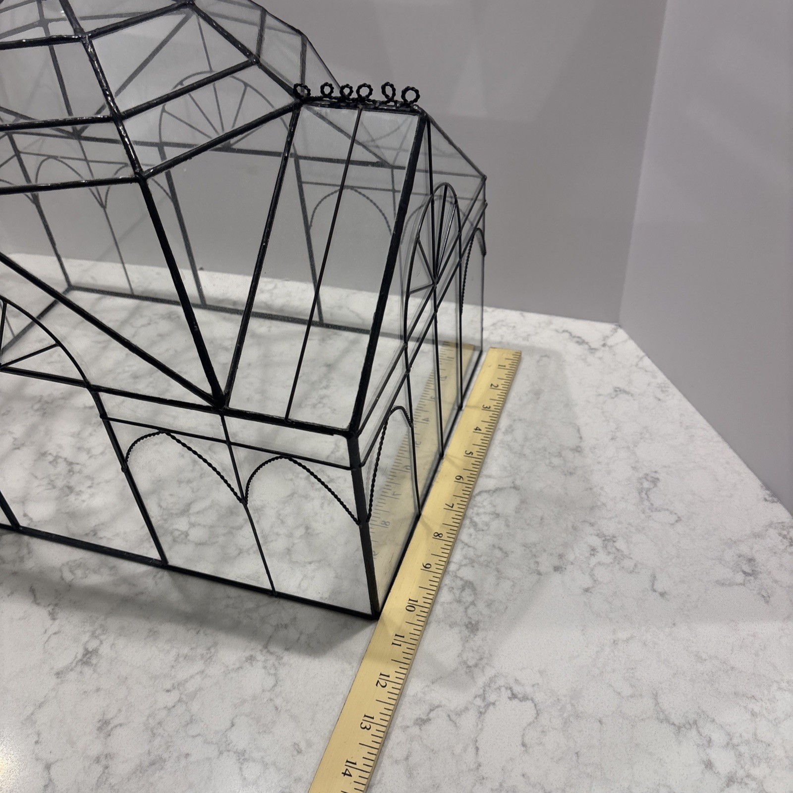 Vintage Garden Plant Glass Terrarium Gorgeous!