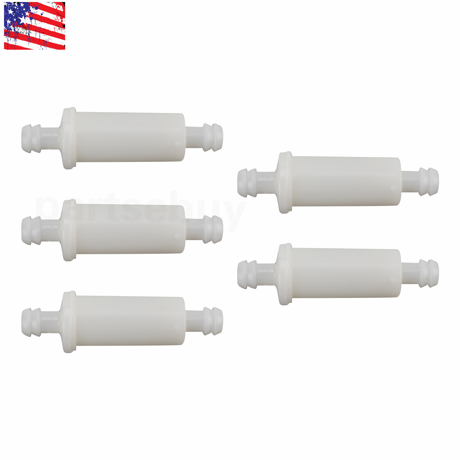5x Inline Fuel Filter For Polaris ATV Sportsman Magnum Snowmobile 2530009 Part