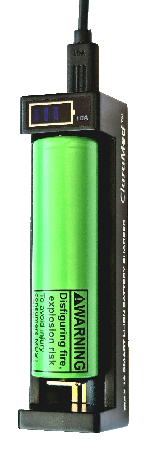 ClaraMed Endoscope LED Light Source + LG Battery + Smart Charger. L1