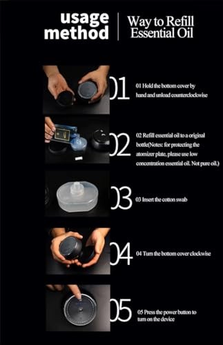 Empty Refill Cartridge Set of 4 for Car Diffuser | Reusable Replacement