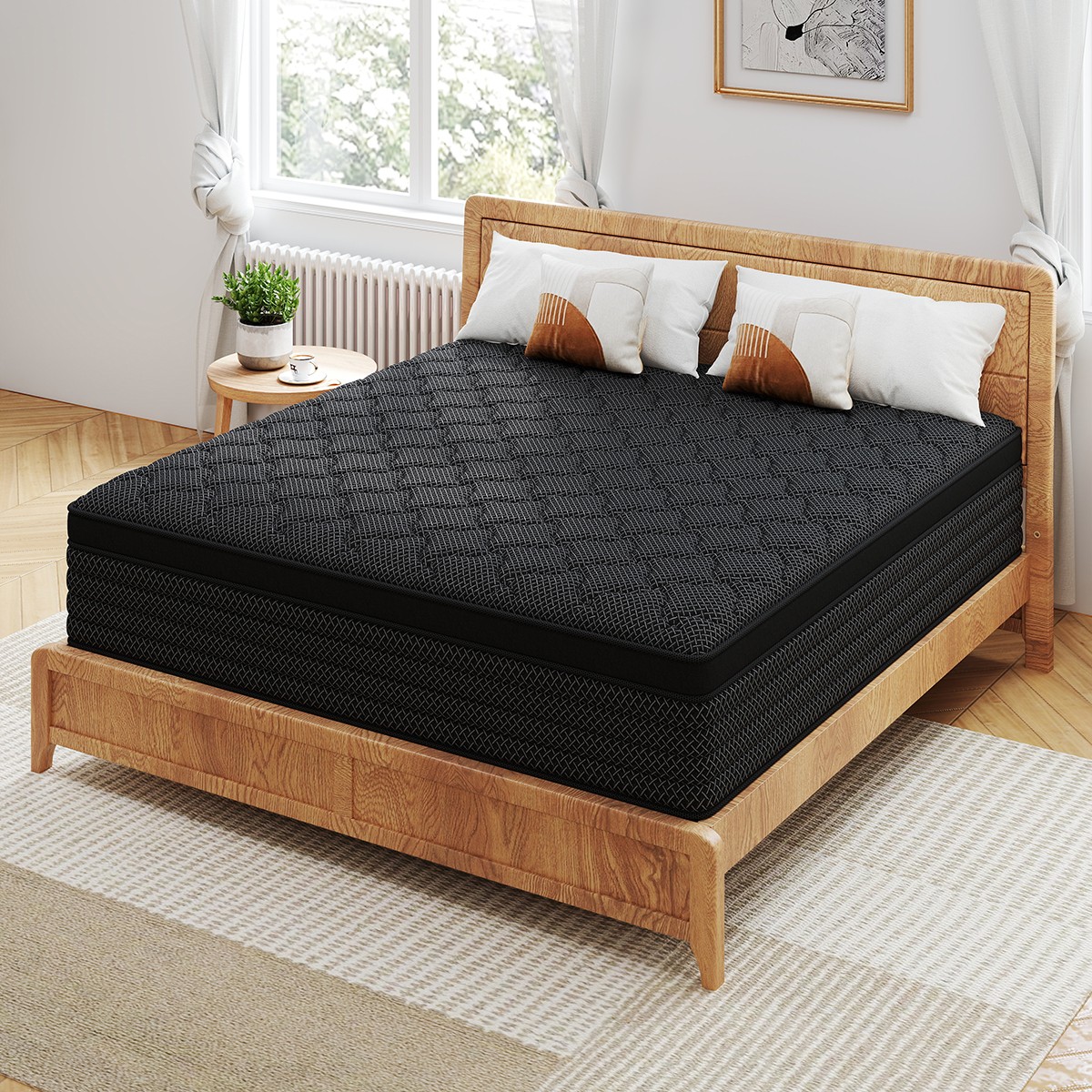 12" 14" Twin Full Queen King Mattress Gel Memory Foam Hybrid Spring Bed In a Box