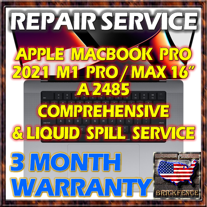MACBOOK PRO 16 A2485 M1 2021 LAPTOP 820-02100-A LOGIC BOARD REPAIR &LIQUID SPILL