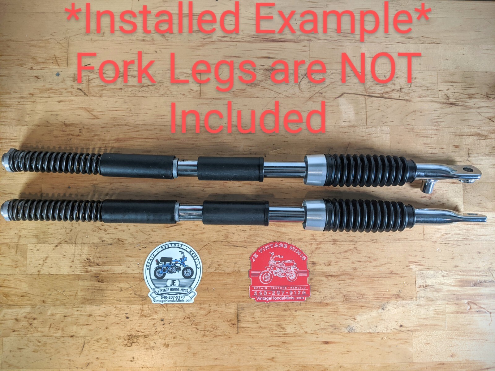 Front Fork - Delrin Bushing & Boot Upgrade Kit - Honda Z50 CT70 CT70H Mini Trail