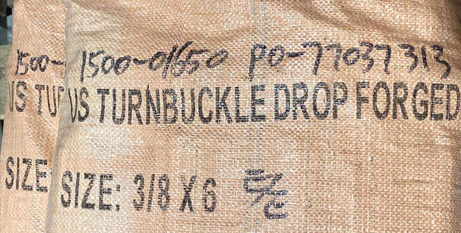 Turnbuckle 3/8” X 6” Eye and Eye Steel Drop Forged Galvanized New Qty 2