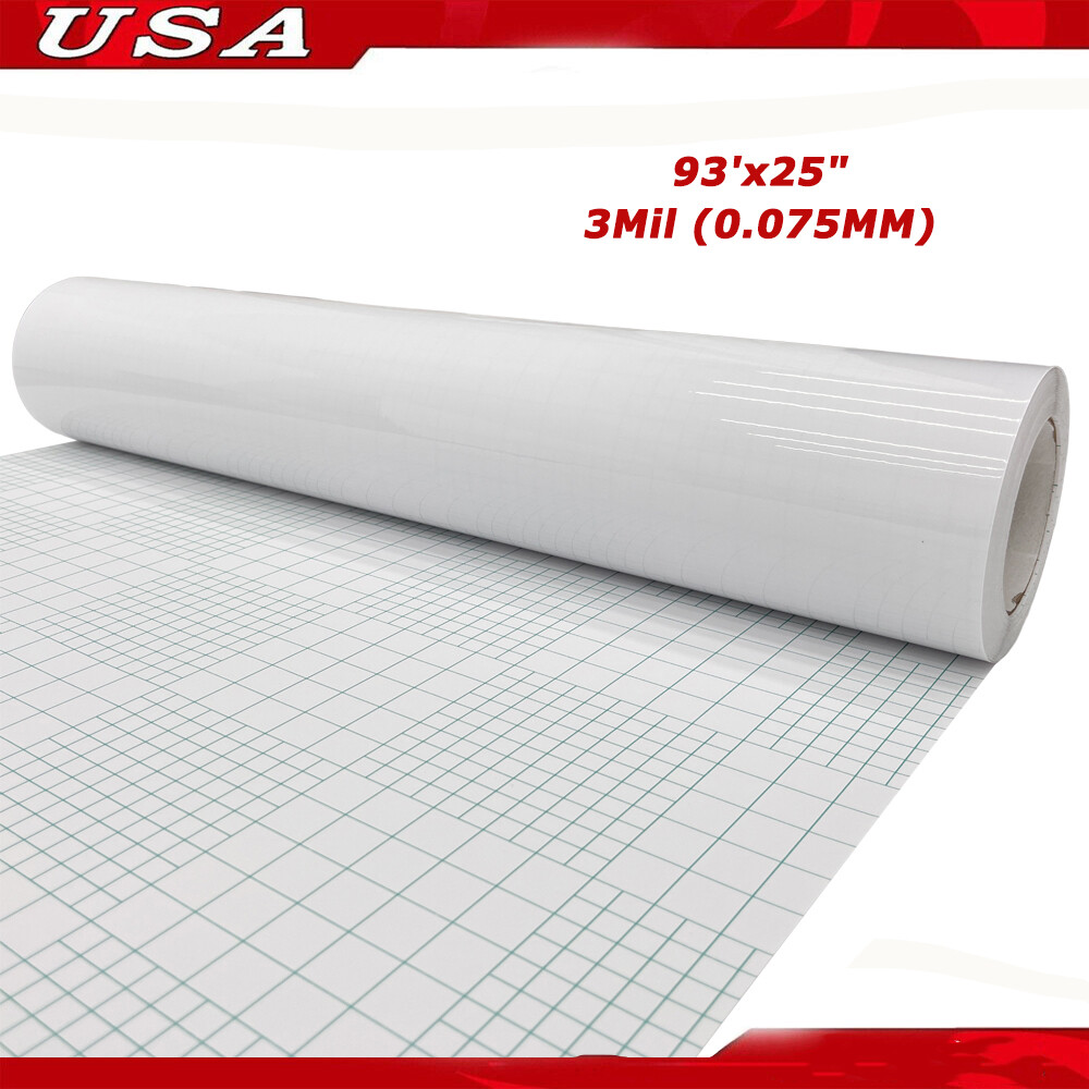 1102x25In (0.63x31yards) 3mil Glossy UV Luster Vinyl Cold Laminating Film New