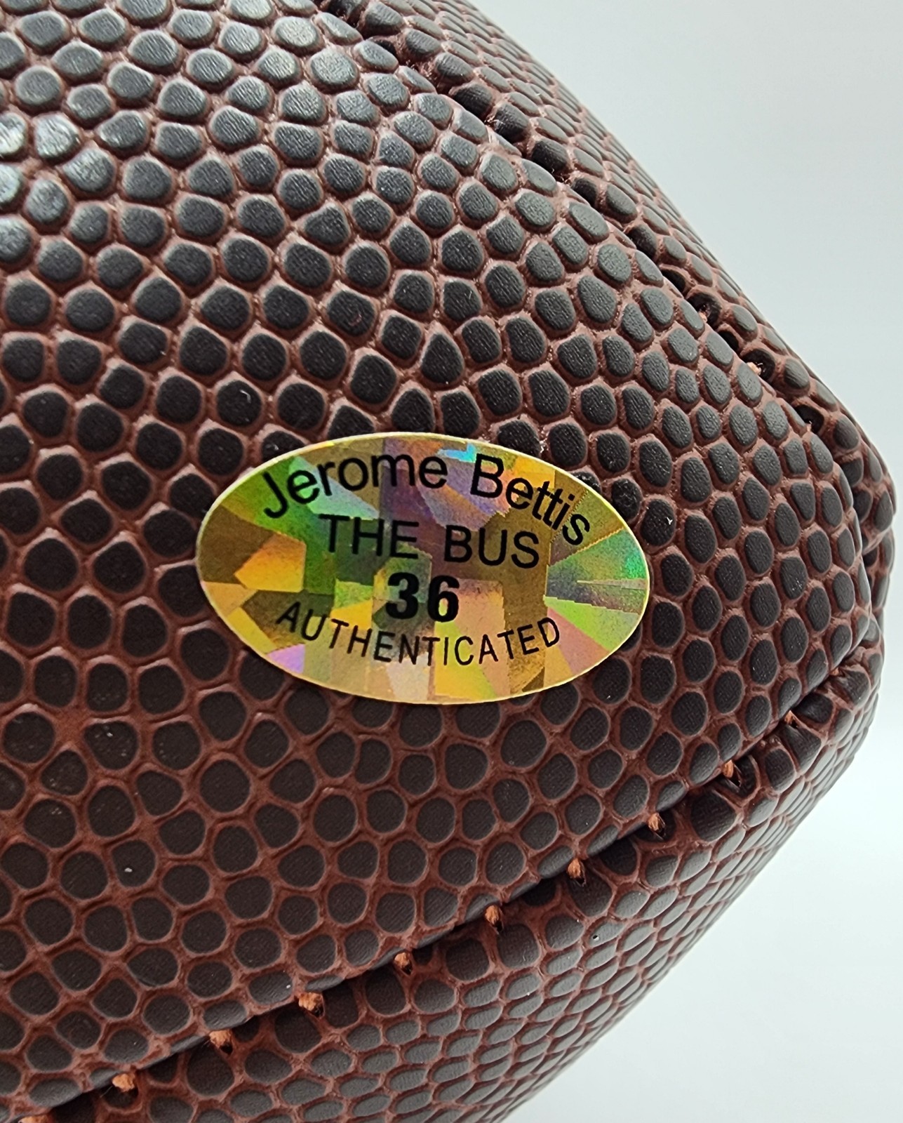 JEROME BETTIS Signed Auto Official Wilson Football Player Certified COA