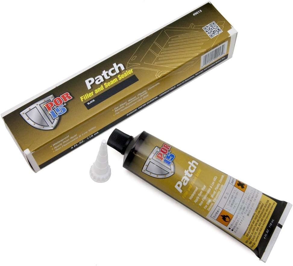 New POR-15 49013 Patch Filler & Seam Sealer Ultimate Filler Adhesive Black 4 Oz