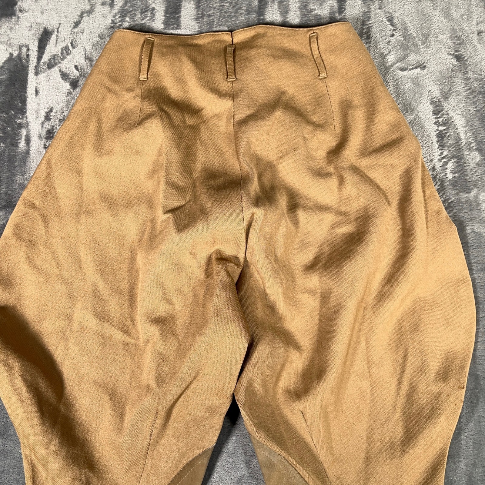 Vintage US Military Cotton Riding Breeches Cavalry Jodhpurs Leather 1910-1930