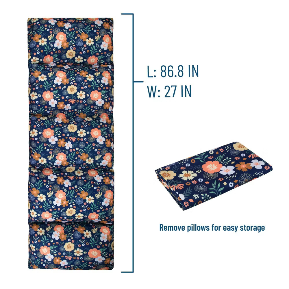 Wildkin Kids Microfiber Pillow Lounger (Wildflower Bloom)