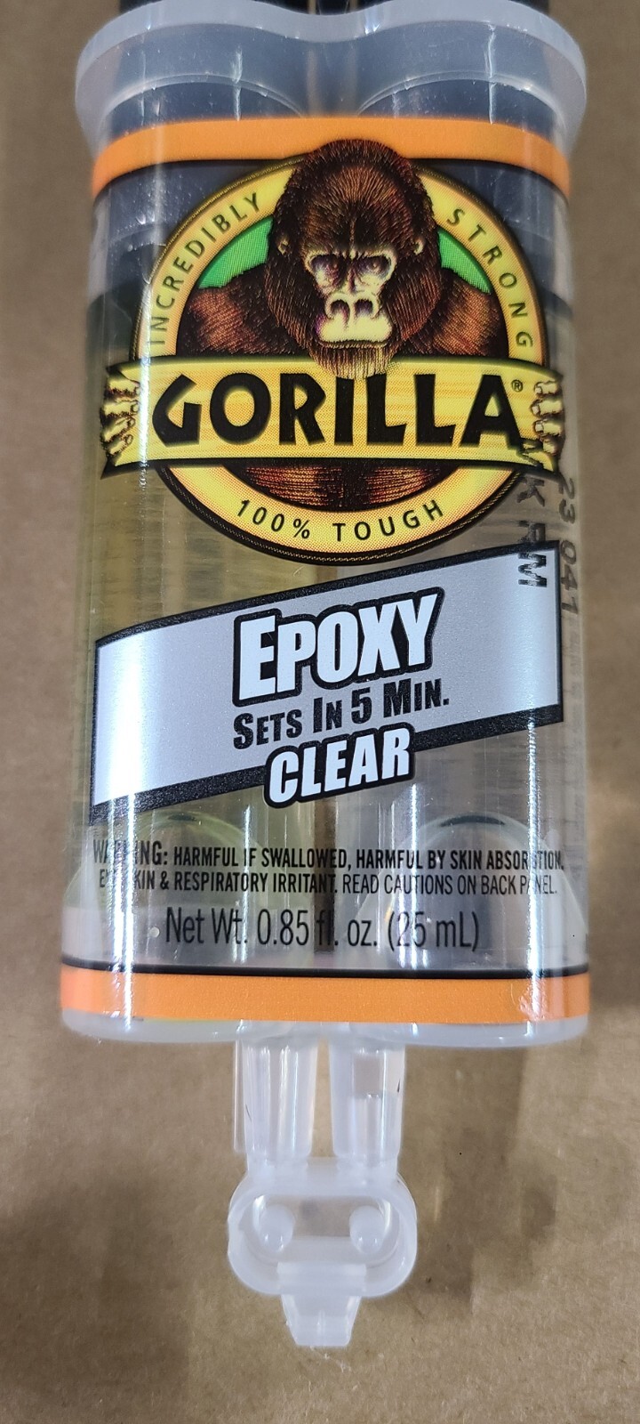 (2) Gorilla Epoxy Glue Liquid 0.85 oz/ Syringe - Clear