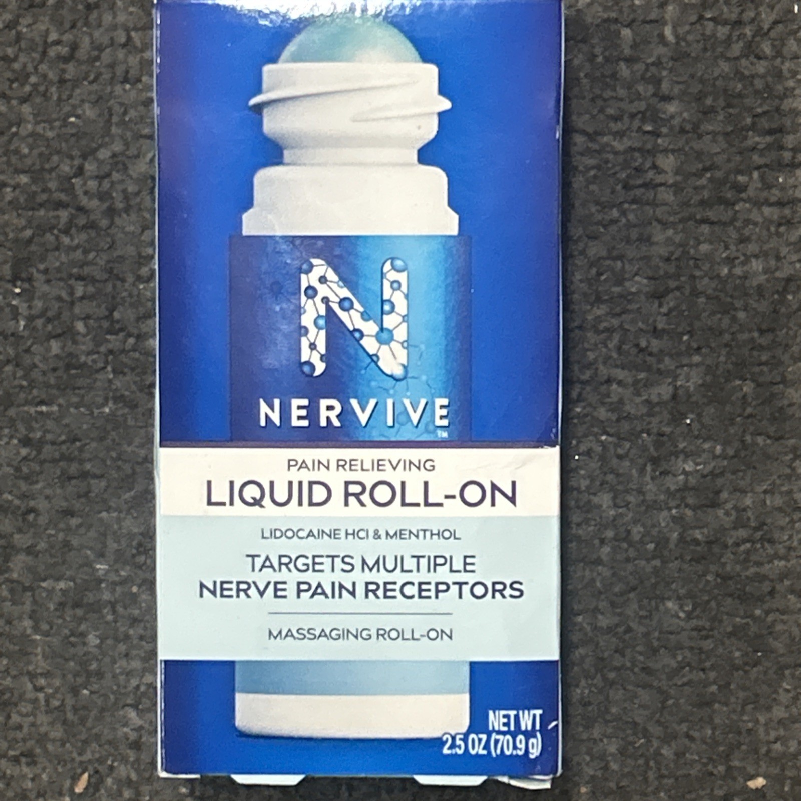 Nervive Nerve Care, Pain Relieving Roll On Liquid, Max Strength No-Mess Topical.