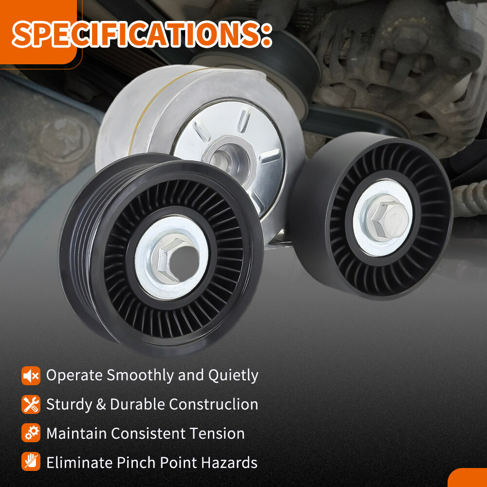 6PK2240 Serpentine Belt Tensioner for Dodge Ram 1500 Dakota Durango SLT SXT 4.7L