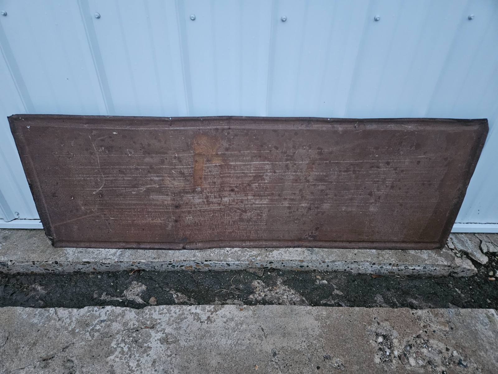 RARE Vintage 1947 Whistle Orange Soda Pop Tin Advertising 54x18 Sign