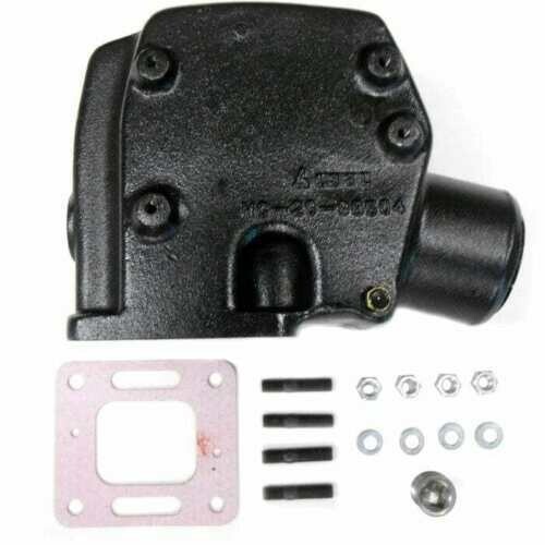 Mercruiser 7.4l 8.2l 454 502 Exhaust Manifold package set with 3" Riser Elbow