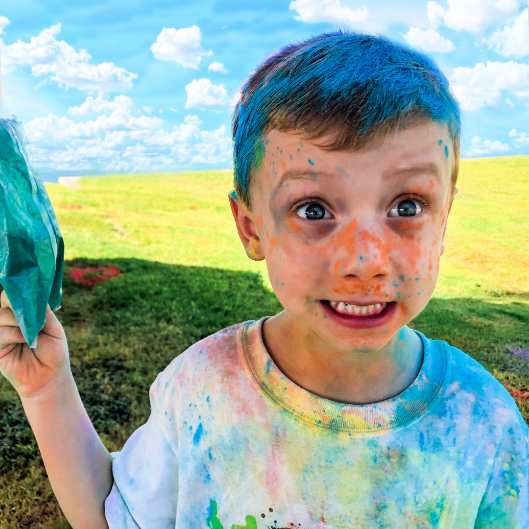 Color Blaze Powder Packets - Set of 8 - Holi, Rangoli, Color War, Party, Toss