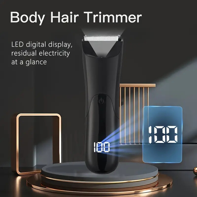 Manscape Groin Hair Trimmer for Men's Electric Ball Trimmer Wet/Dry Body Shaver