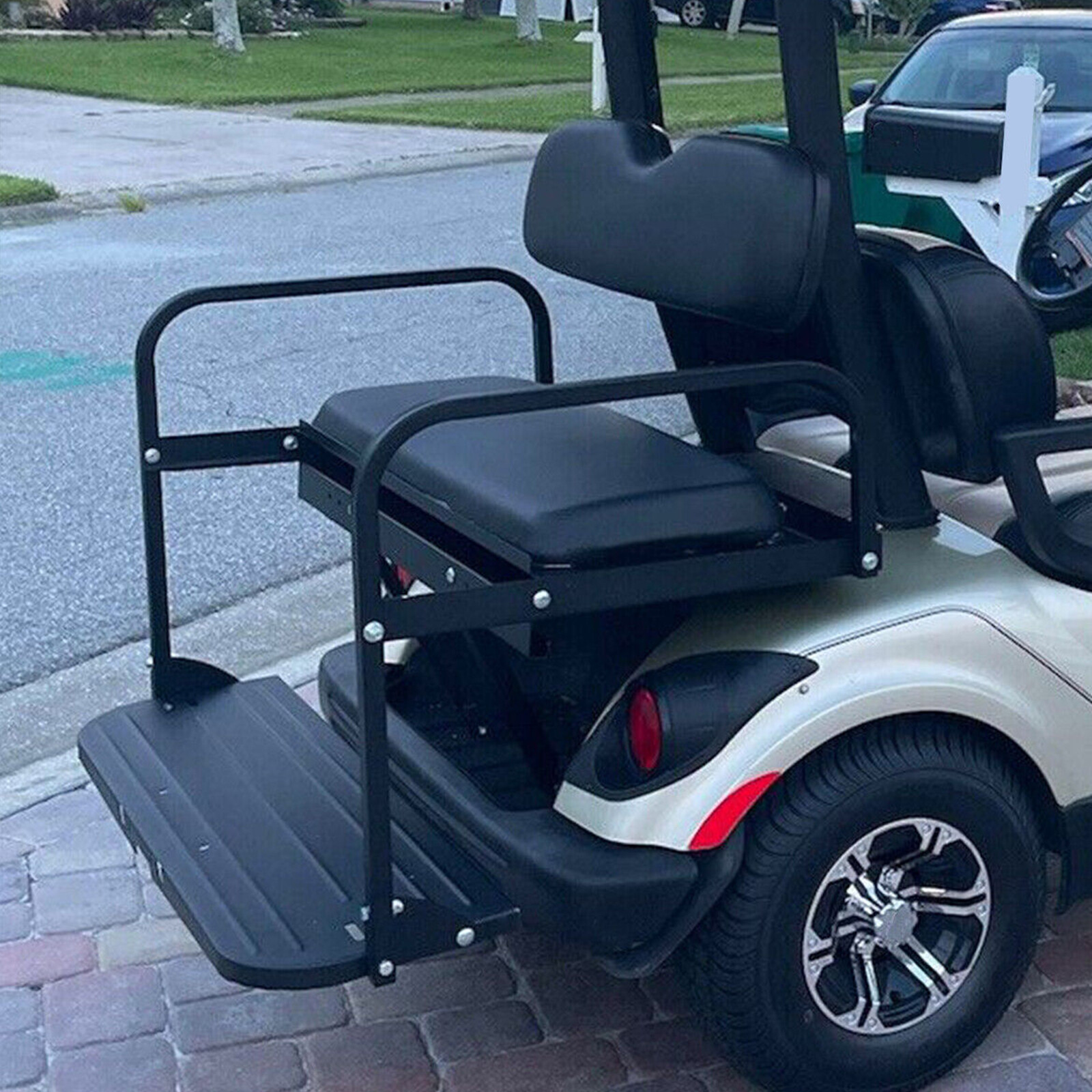 Golf Cart Flip Folding Rear Back Seat Kit For Yamaha Drive G29 2007-2016