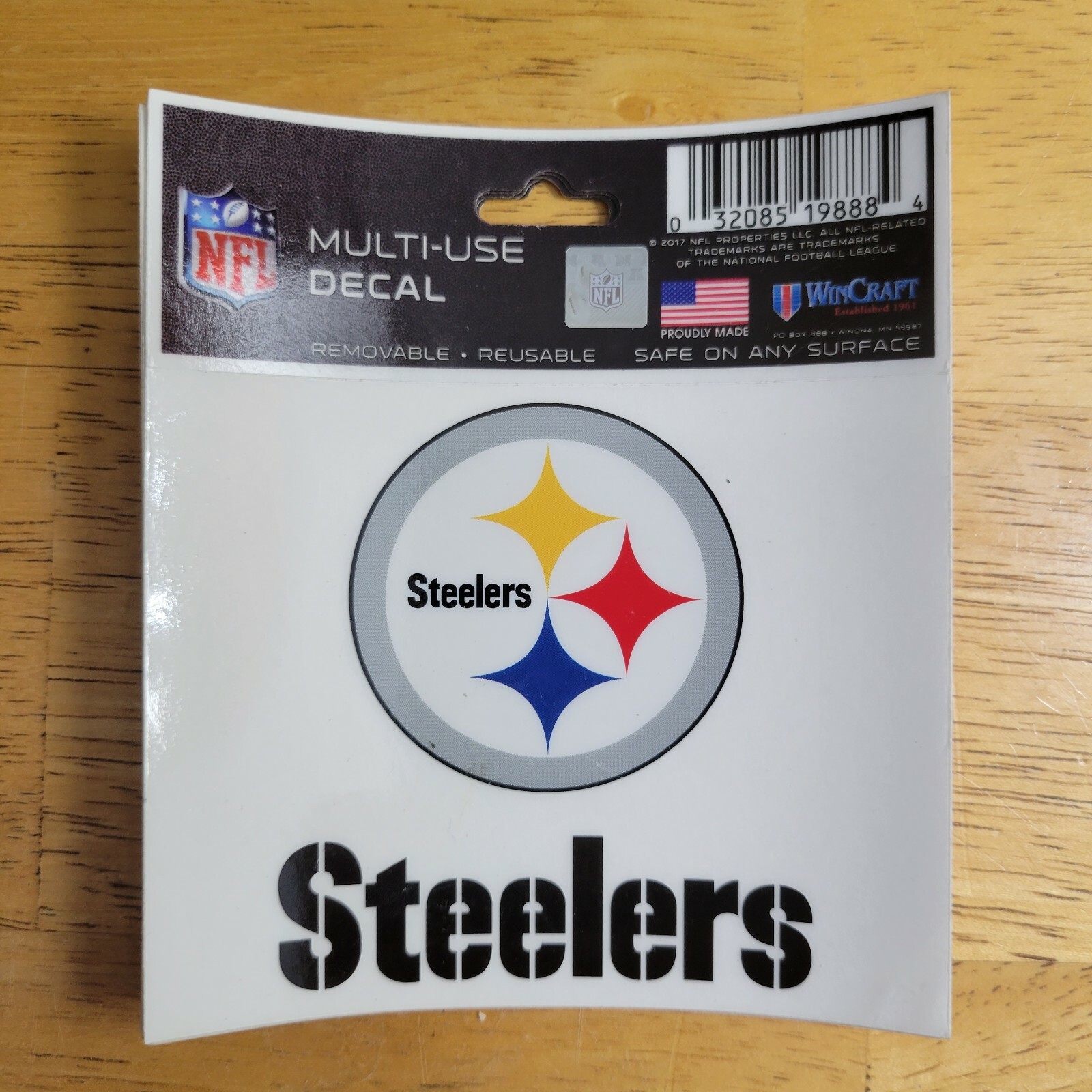 Steelers Pittsburgh Steel Pride NFL Football Decal Sticker FAST SHIPPING