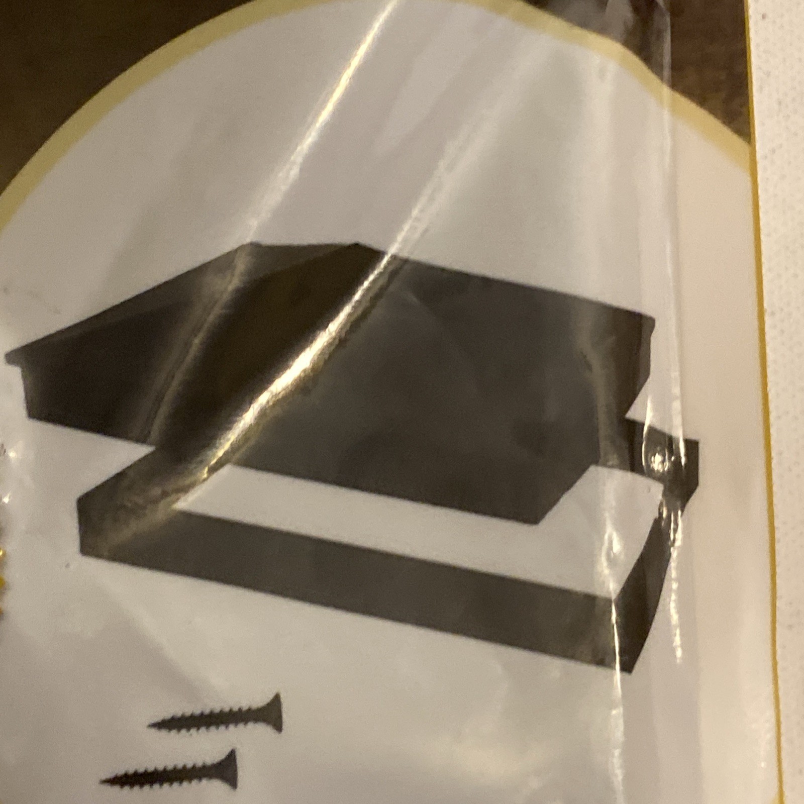 4" x 6" Heavy Duty Aluminum Pyramid Post Cap - Black